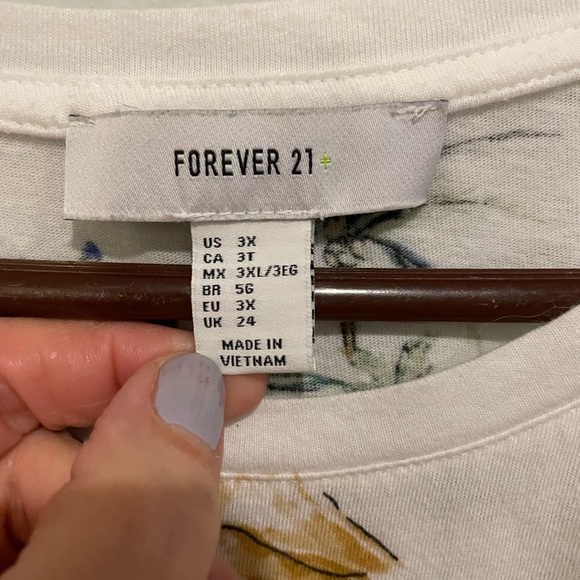 Forever 21 Plus Size Novelty print tee shirt. Size 3X - Picture 3 of 5